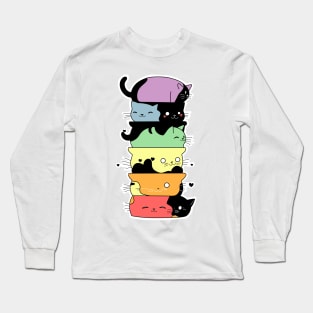 Cat Stack Long Sleeve T-Shirt